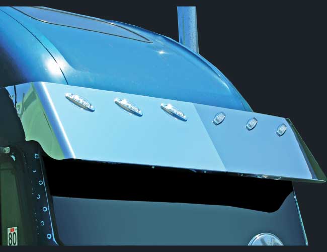 1 PC. 18" BLIND MOUNT DROP VISOR W/6-COMBO LIGHT HOLES