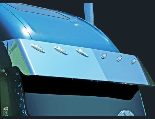 1 PC. 18" BLIND MOUNT DROP VISOR W/6-COMBO LIGHT HOLES