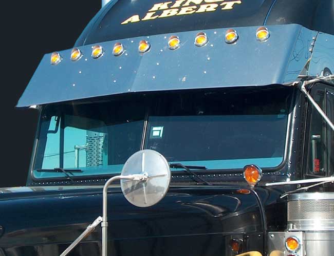 2 PC. 18" DROP VISOR W/9-2" LIGHT HOLES