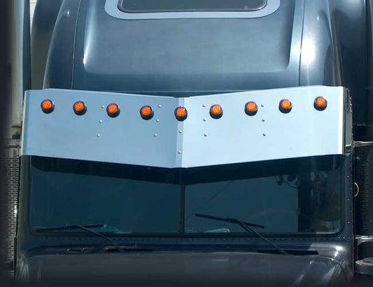 2 PC. 17" PETE STYLE DROP VISOR W/9-2" LIGHT HOLES