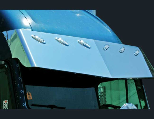 1 PC. 16"X17-1/2" BLIND MOUNT V-STYLE VISOR W/6-COMBO LIGHT HOLES