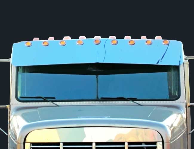 2 PC. 18" DROP VISOR W/9-2" LIGHT HOLES