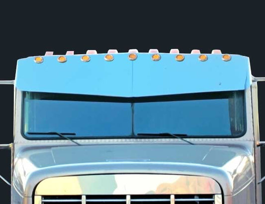2 PC. 17"X20" V-STYLE VISOR W/9-2" LIGHT HOLES