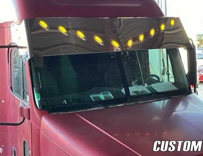 2 PC. 18" DROP VISOR W/10-2" LIGHT HOLES