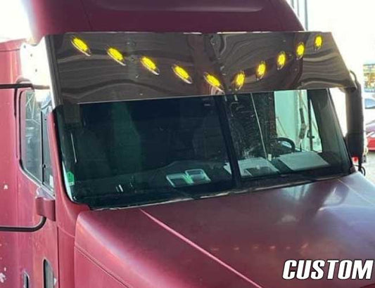 2 PC. 18" DROP VISOR W/10-2" LIGHT HOLES