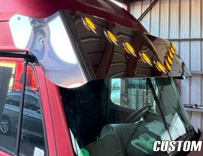 2 PC. 18" DROP VISOR W/10-2" LIGHT HOLES