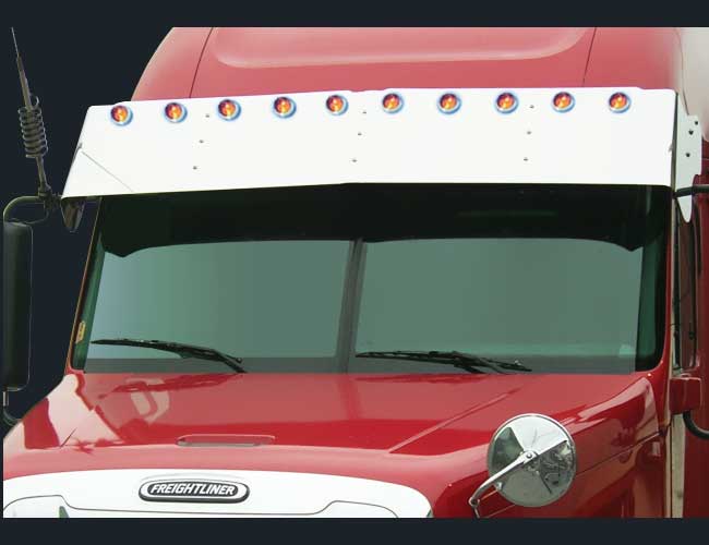2 PC. 18" DROP VISOR W/10-2" LIGHT HOLES