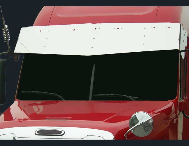 2 PC. 18"X20" V-STYLE VISOR W/10-2" LIGHT HOLES