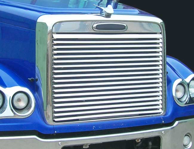 1 PC. HOOD GRILL W/18 LOUVERS (ROUND HEADLIGHTS)
