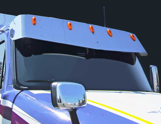 2 PC. 16"X18" V-STYLE VISOR W/5-OEM LIGHT HOLES