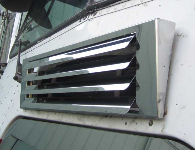 2 PC. HOOD VENT GRILL INSERT W/4 LOUVERS