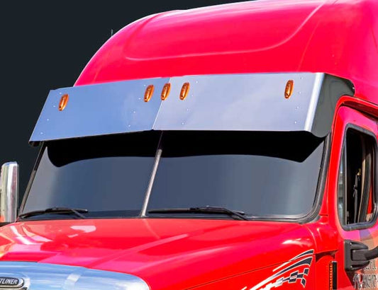 2 PC. 18" DROP VISOR W/5-OEM LIGHT HOLES