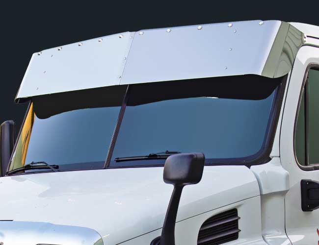 2 PC. 18" DROP VISOR W/10-3/4" LIGHT HOLES