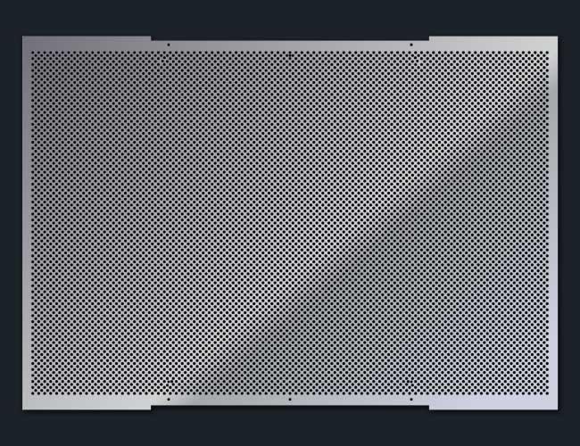 CORONADO SQUARE HEADLIGHT - 1/4" ROUND PUNCH GRILL MESH INSERT