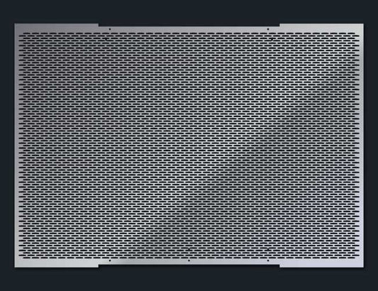 CORONADO SQUARE HEADLIGHT - 14 GAUGE FL PUNCH GRILL MESH INSERT