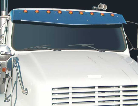 1 PC. 10"X13" V-STYLE VISOR W/9-2" LIGHT HOLES