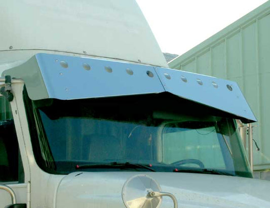 2 PC. 13"X8" BOWTIE VISOR W/10-2" LIGHT HOLES
