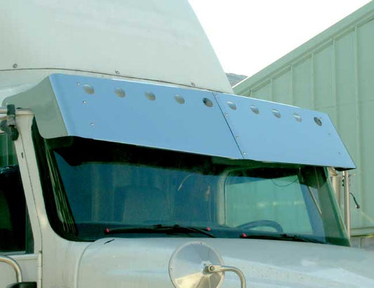 2 PC. 13"X15" V-STYLE VISOR W/10-2" LIGHT HOLES