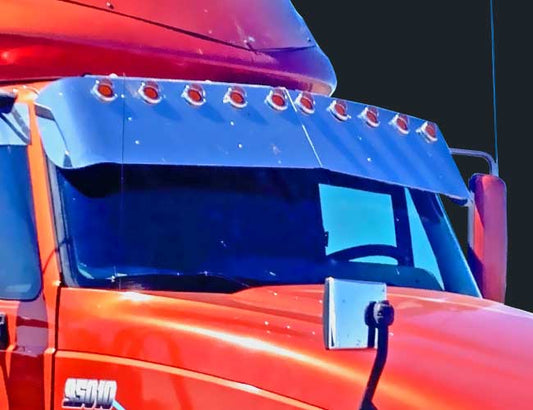 2 PC. 14-1/2" DROP VISOR W/10-2" LIGHT HOLES