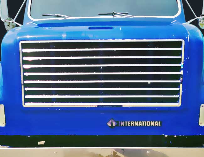 1 PC. HOOD GRILL W/8 LOUVERS & SURROUND TRIM