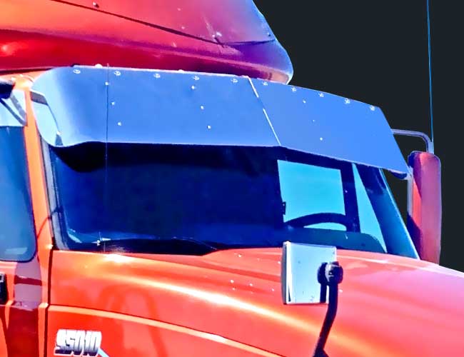 2 PC. 14-1/2" DROP VISOR W/10-3/4" LIGHT HOLES