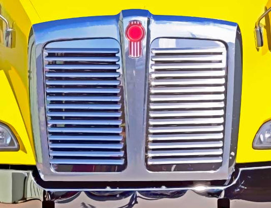 1 PC. HOOD GRILL W/15 LOUVERS