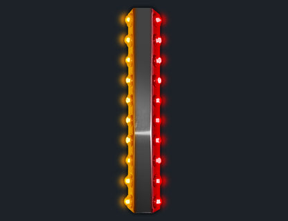1 PR. 18-1/2" PLATINUM FILTER BAR W/10-3/4" LIGHT HOLES (PER SIDE)