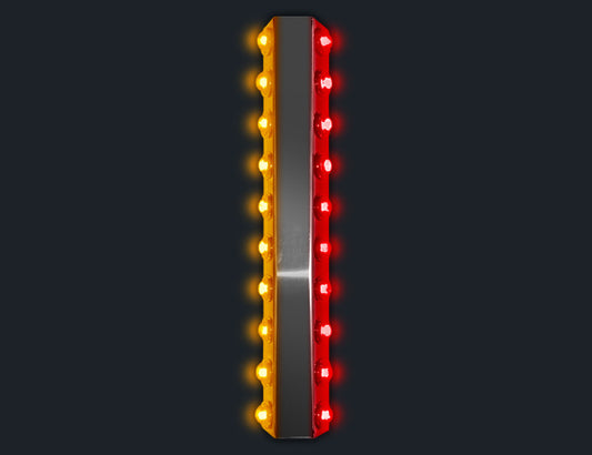 1 PR. 18-1/2" PLATINUM FILTER BAR W/10-3/4" LIGHT HOLES (PER SIDE)