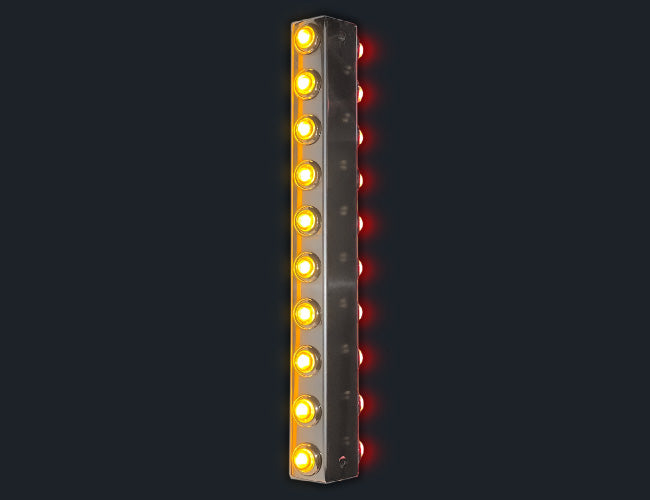 1 PR. 18-1/2" PLATINUM FILTER BAR W/10-3/4" LIGHT HOLES (PER SIDE)
