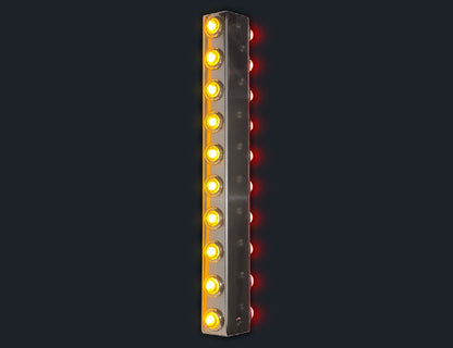 1 PR. 18-1/2" PLATINUM FILTER BAR W/10-3/4" LIGHT HOLES (PER SIDE)
