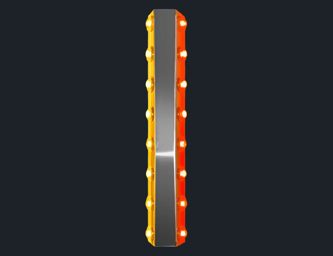 1 PR. 18-1/2" PLATINUM FILTER BAR W/8-3/4" LIGHT HOLES (PER SIDE)