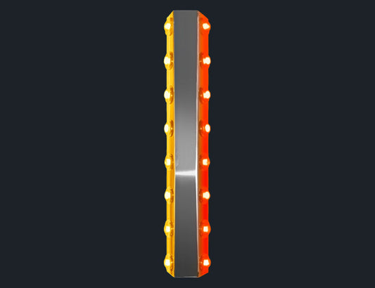 1 PR. 18-1/2" PLATINUM FILTER BAR W/8-3/4" LIGHT HOLES (PER SIDE)