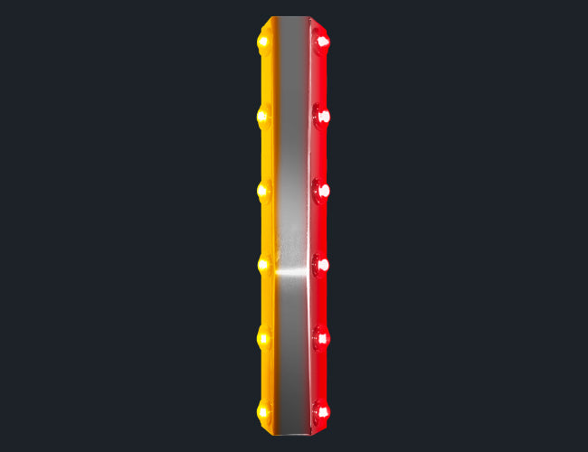 1 PR. 18-1/2" PLATINUM FILTER BAR W/6-3/4" LIGHT HOLES (PER SIDE)