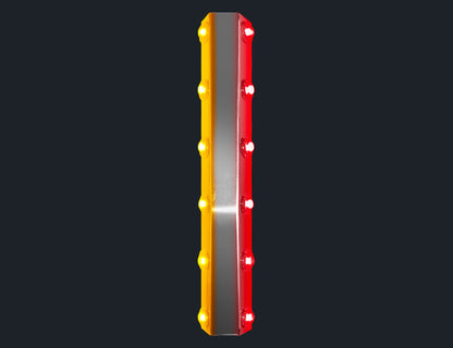 1 PR. 18-1/2" PLATINUM FILTER BAR W/6-3/4" LIGHT HOLES (PER SIDE)