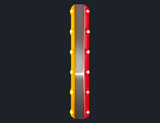 1 PR. 18-1/2" PLATINUM FILTER BAR W/6-3/4" LIGHT HOLES (PER SIDE)
