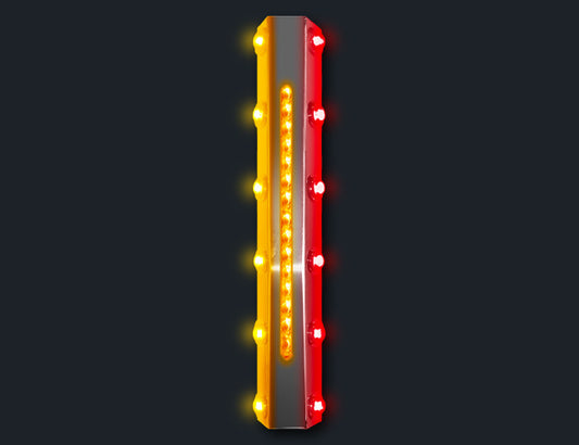 1 PR. 18-1/2" PLATINUM FILTER BAR W/6-3/4" LIGHT HOLES (PER SIDE) & 1-12" LIGHT HOLES