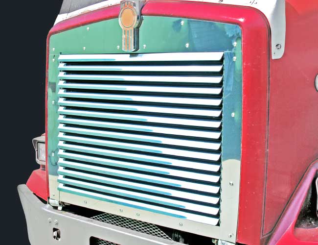 1 PC. HOOD GRILL W/15 LOUVERS