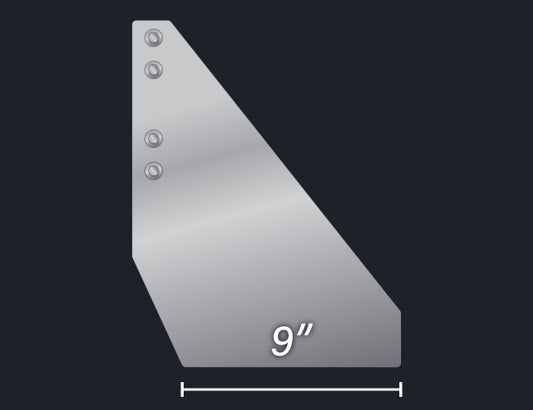 1 PR. W900 / W990 / T800 / T600 / T660 '82-'05 9" ALUMINUM REPLACEMENT STEP BRACKETS