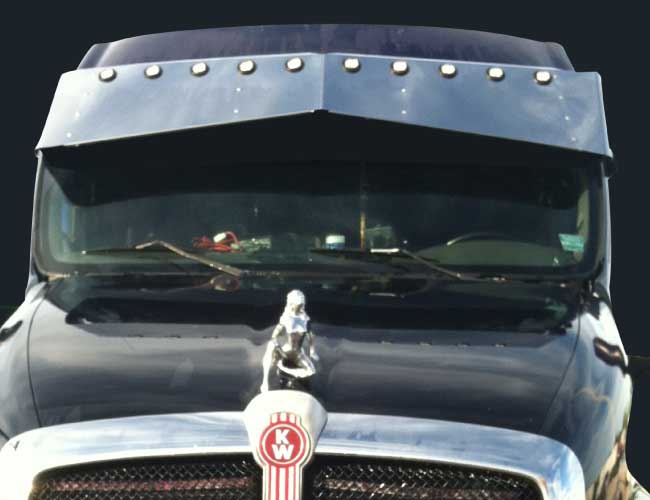 2 PC. 18"X12" BOWTIE VISOR W/10-2" LIGHT HOLES