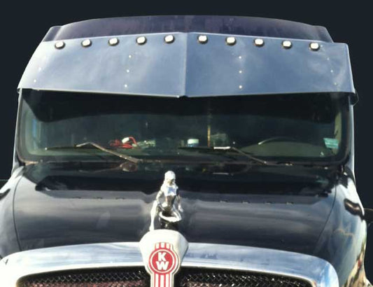 2 PC. 18"X20" V-STYLE VISOR W/10-2" LIGHT HOLES
