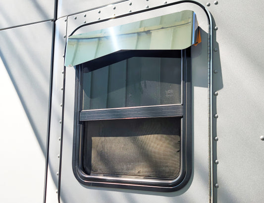1 PR. W900 / W990 / T800 / T600 / T680 / T660 SLEEPER DOOR WINDOW BOWTIE VISOR