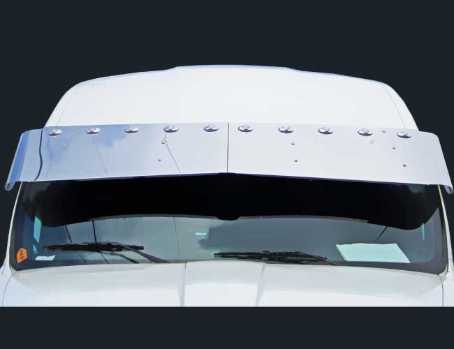 2 PC. 18" DROP VISOR W/10-2" LIGHT HOLES