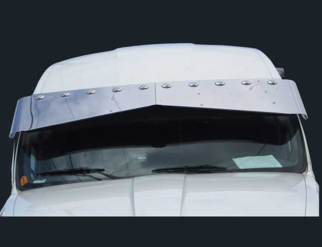 2 PC. 18"X13" BOWTIE VISOR W/10-2" LIGHT HOLES