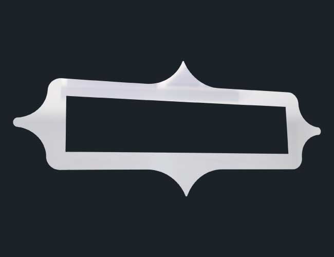 1 PR. HOOD EMBLEM SURROUND (MIRROR)