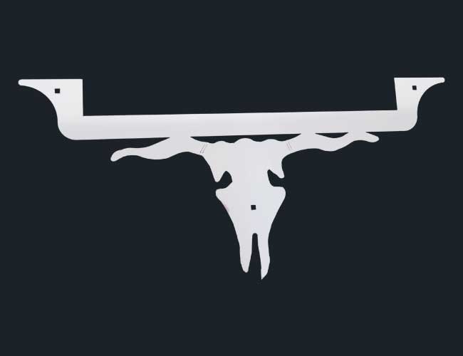 1 PR. HOOD EMBLEM SURROUND (COW SKULL)