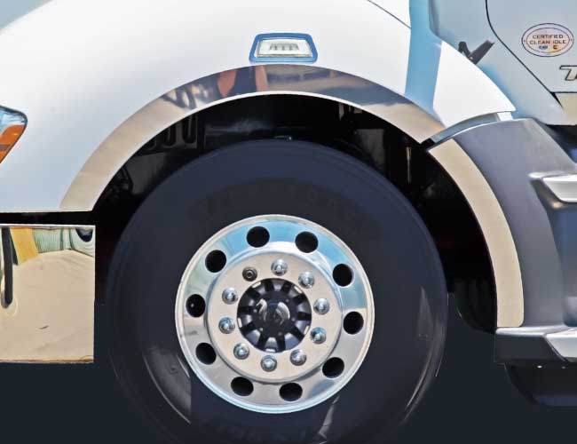 4 PCS. 3" FENDER WHEEL WELL TRIMS (TRUCKS W/FAIRINGS)
