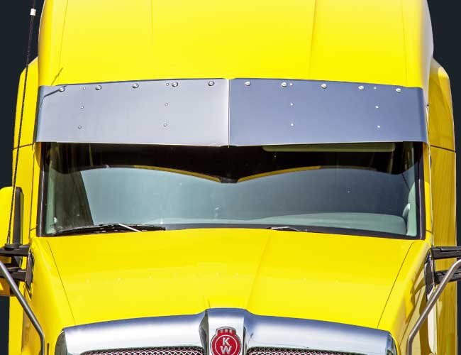 2 PC. 15"X17" V-STYLE VISOR W/10-3/4" LIGHT HOLES