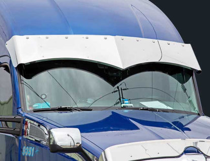 2 PC. 15"X17" WIDOWS PEAK VISOR W/10-3/4" LIGHT HOLES