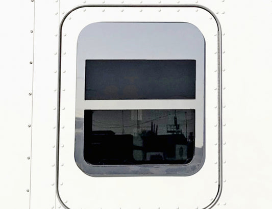 1 PR. W900 / W990 / T800 / T600 / T680 / T660 5" SLEEPER DOOR WINDOW CHOP TOP SURROUND & DIVIDER