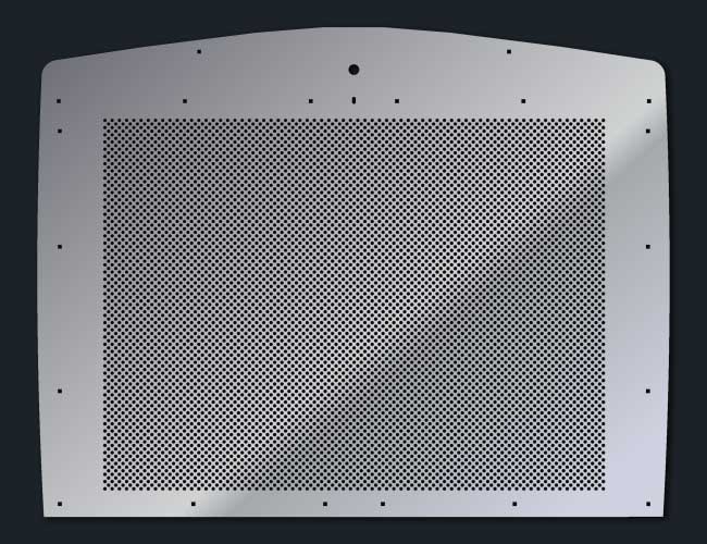 T800 16 GAUGE GRILL 1/4" HOLE PUNCH MESH INSERT